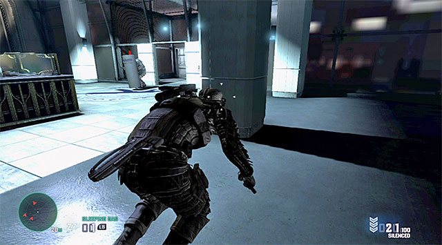 The way through the right part of the hall - Reach the gardens - Mission 6 - Special Missions HQ - Tom Clancys Splinter Cell: Blacklist - Game Guide and Walkthrough