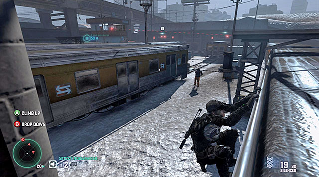 Awaiting the armored enemy - Disarm the third bomb - Mission 7 - Transit Yards - Tom Clancys Splinter Cell: Blacklist - Game Guide and Walkthrough