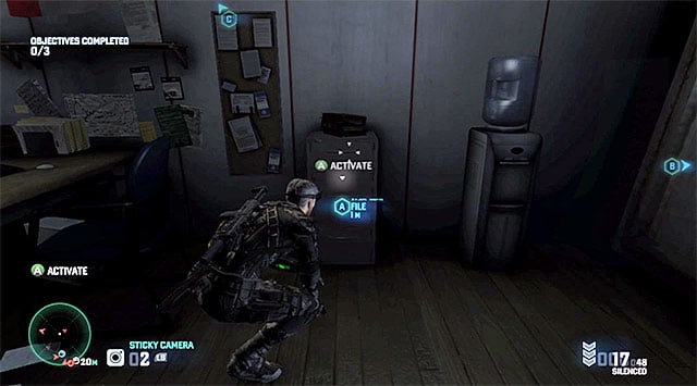 The locker with the first batch of documents - Mission 2 - Border Crossing - Optional missions assigned by Grim - Tom Clancys Splinter Cell: Blacklist - Game Guide and Walkthrough