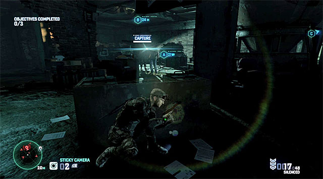 The room neighboring the mission objective - Mission 3 - Hackers Den - Optional missions assigned by Grim - Tom Clancys Splinter Cell: Blacklist - Game Guide and Walkthrough