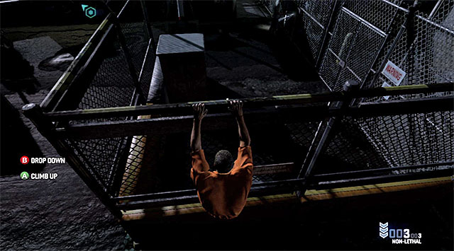 A fence that you need to jump over - Retrieve Fisher's gear - Mission 8 - Detention Facility - Tom Clancys Splinter Cell: Blacklist - Game Guide and Walkthrough