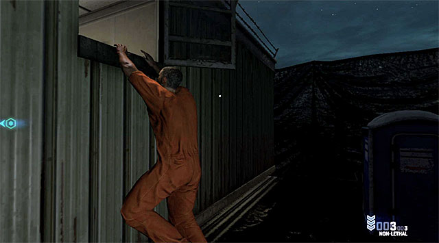 DON'T lean from behind the both because there probably is a soldier to the left and he is probably looking your way - Retrieve Fisher's gear - Mission 8 - Detention Facility - Tom Clancys Splinter Cell: Blacklist - Game Guide and Walkthrough