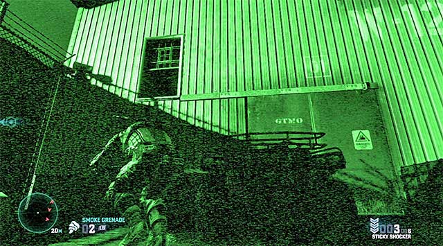 Carefully, approach the next outpost - Make it out of the camp - Mission 8 - Detention Facility - Tom Clancys Splinter Cell: Blacklist - Game Guide and Walkthrough