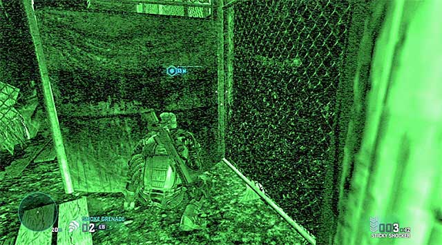 The sheet that you need to cut open - Make it out of the camp - Mission 8 - Detention Facility - Tom Clancys Splinter Cell: Blacklist - Game Guide and Walkthrough