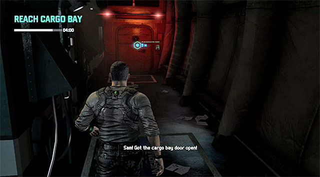The cargo bay entrance - Drop the cargo - Mission 10 - American Fuel - Tom Clancys Splinter Cell: Blacklist - Game Guide and Walkthrough