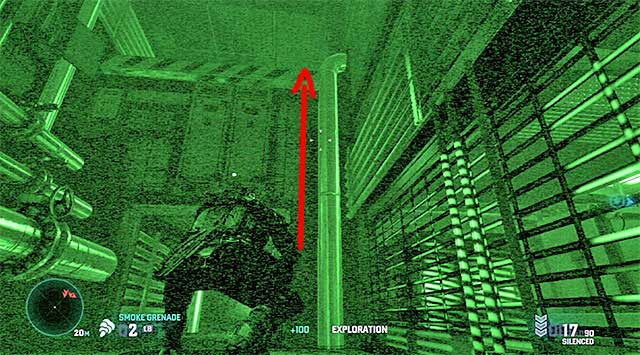 Go now to the left and find an exit from the shaft located here - Find the leader Engineer - Mission 11 - LNG Terminal - Tom Clancys Splinter Cell: Blacklist - Game Guide and Walkthrough