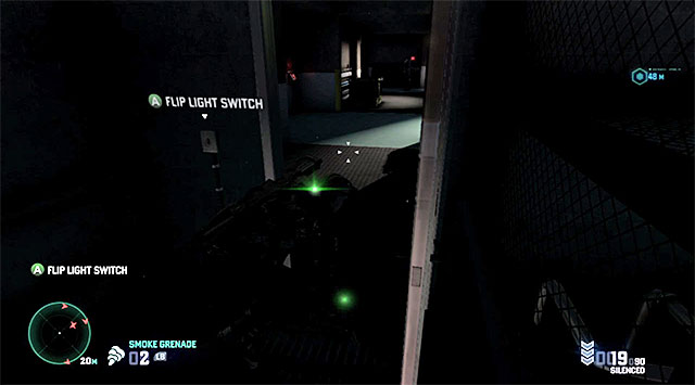 Entrance to the area patrolled by enemy forces - Gain access to the bunker defense systems - Mission 12 - Site F - Tom Clancys Splinter Cell: Blacklist - Game Guide and Walkthrough