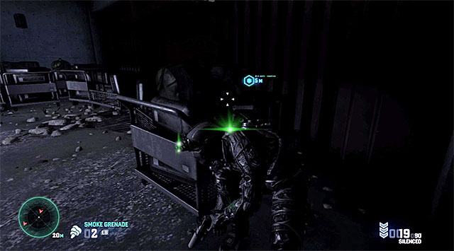 You have to make the next move after one of the terrorists goes right - Gain access to the bunker defense systems - Mission 12 - Site F - Tom Clancys Splinter Cell: Blacklist - Game Guide and Walkthrough