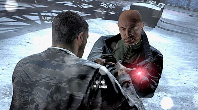 You need to target at Sadiq's arm - Stop Sadiq - Mission 12 - Site F - Tom Clancys Splinter Cell: Blacklist - Game Guide and Walkthrough