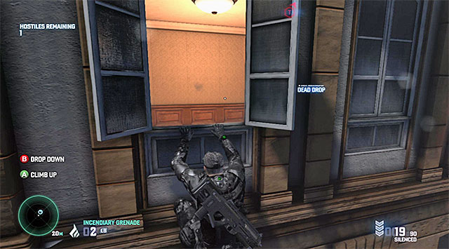 The Dead Drop is, for a change, very well hidden - Mission 3 - Egyptian Embassy - Optional missions assigned by Charlie - Tom Clancys Splinter Cell: Blacklist - Game Guide and Walkthrough