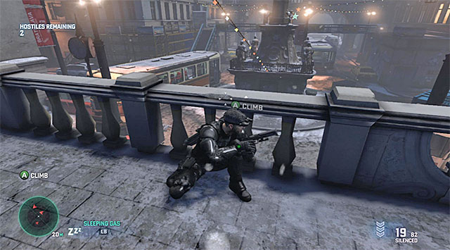 Embassy upper balcony - Mission 3 - Egyptian Embassy - Optional missions assigned by Charlie - Tom Clancys Splinter Cell: Blacklist - Game Guide and Walkthrough