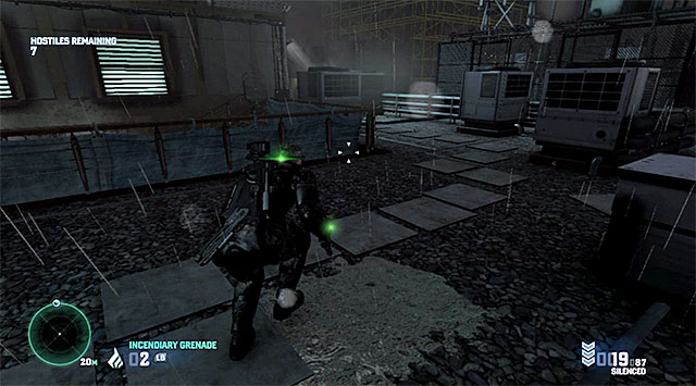 The roof of the main embassy building - Mission 4 - Russian Embassy - Optional missions assigned by Charlie - Tom Clancys Splinter Cell: Blacklist - Game Guide and Walkthrough