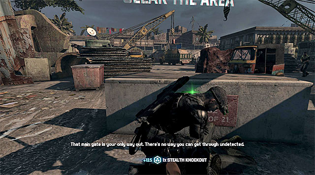 The second part of the scrap yard - Mission 3 - VORON Station - Additional missions assigned by Briggs - Tom Clancys Splinter Cell: Blacklist - Game Guide and Walkthrough