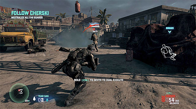 As usually, you need to get behind the target's back - Briggs' missions - High Value Targets - Tom Clancys Splinter Cell: Blacklist - Game Guide and Walkthrough