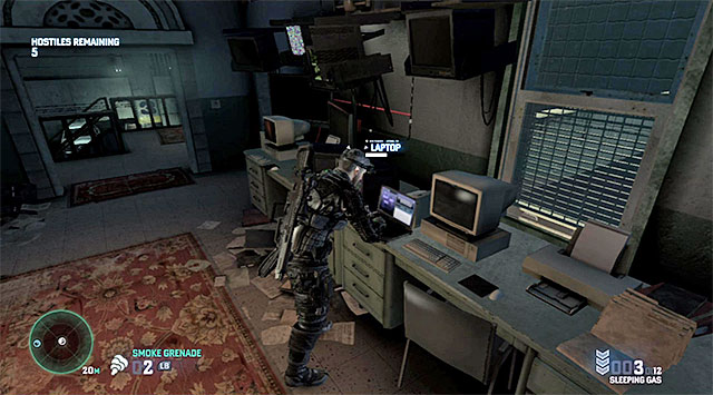 The laptop is on the desk - Charlie's missions - Blacklist Laptops - Tom Clancys Splinter Cell: Blacklist - Game Guide and Walkthrough