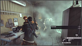 The easiest way to eliminate the guards would be to throw a standard grenade inside #1, but naturally that would immediately raise an alarm in the rest of the camp - Walkthrough - Price Airfield - Walkthrough - Tom Clancys Splinter Cell: Conviction - Game Guide and Walkthrough