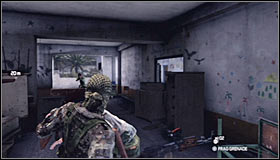 Turn right after you've entered the building and then left #1 - Walkthrough - Diwaniya, Iraq - Walkthrough - Tom Clancys Splinter Cell: Conviction - Game Guide and Walkthrough
