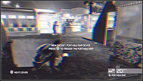 A more obvious choice is to hide behind an object marked by the game and located in the middle of the passageway #1 - Walkthrough - Washington Monument - Walkthrough - Tom Clancys Splinter Cell: Conviction - Game Guide and Walkthrough