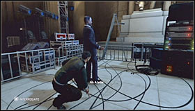 Choose the passageway located between the flags and head up the stairs #1 - Walkthrough - Lincoln Memorial - Walkthrough - Tom Clancys Splinter Cell: Conviction - Game Guide and Walkthrough