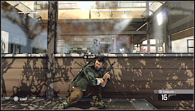 Enemies from the second group should begin patrolling the area near the main entrance, as well as some of the rooms on the ground floor (including the kitchen) - Walkthrough - Lincoln Memorial - Walkthrough - Tom Clancys Splinter Cell: Conviction - Game Guide and Walkthrough