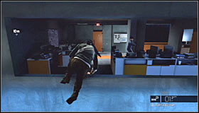 Head towards the balustrade where the guard was standing #1 and jump over it - Walkthrough - Third Echelon HQ - part 2 - Walkthrough - Tom Clancys Splinter Cell: Conviction - Game Guide and Walkthrough