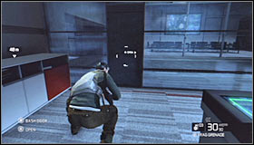 Take cover next to a second obstacle #1 - Walkthrough - Third Echelon HQ - part 3 - Walkthrough - Tom Clancys Splinter Cell: Conviction - Game Guide and Walkthrough