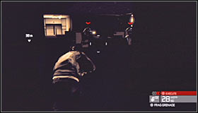 The room to the left is guarded by two soldiers #1 and you can use Mark and Execute system again to get rid of them safely (or throw a grenade there) - Walkthrough - Third Echelon HQ - part 3 - Walkthrough - Tom Clancys Splinter Cell: Conviction - Game Guide and Walkthrough