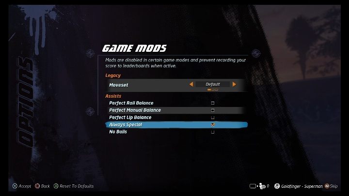 In the settings, find the Game Mods - Tony Hawks Pro Skater 1+2: Modifications - Basics - Tony Hawks Pro Skater 1+2 Guide