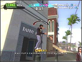 Boone is standing next to a building where you did a spine transfer - Beverly Hills #1 - Game Guide - Tony Hawks American Wasteland Game Guide