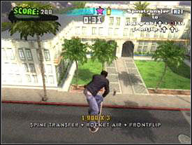 Dave is standing close to a spot where you did the bank drop - Beverly Hills #1 - Game Guide - Tony Hawks American Wasteland Game Guide