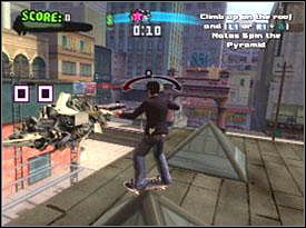 Master Zen stands on the roof in Chainatown - Downtown #1 - Game Guide - Tony Hawks American Wasteland Game Guide