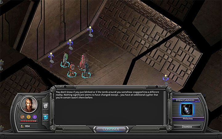 One of the graves should yield a Phylactery - List of access codes to unique tombs in Necropolis - Puzzles and additional activities - Torment: Tides of Numenera Game Guide