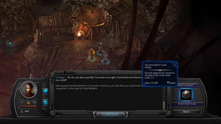 Canvassing the trash for interesting items - To begin, talk with Crimper, a person found in Small Nihilesh (M19 - Places where you can unlock permanent stat bonuses | Adventurers Guide - Adventurers Guide - Torment: Tides of Numenera Game Guide
