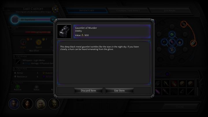Finding the Gauntlet of Murder - (Dracogens Price) The item is carried by Doran, the leader of a group of cultists that are encountered in Ascension (M20 - Places where you can unlock permanent stat bonuses | Adventurers Guide - Adventurers Guide - Torment: Tides of Numenera Game Guide
