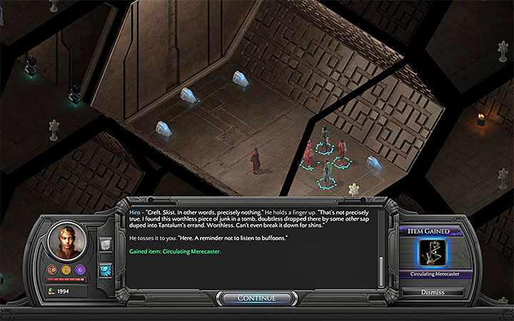 Circulating Merecaster can be found in one of the tombs found in Necropolis - All Merecasters in Torment: Tides of Numenera - Puzzles and additional activities - Torment: Tides of Numenera Game Guide