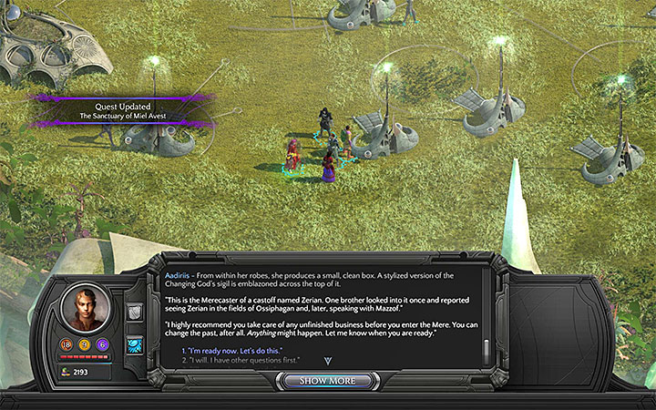 Talk to Aadiriis to receive the merecaster - All Merecasters in Torment: Tides of Numenera - Puzzles and additional activities - Torment: Tides of Numenera Game Guide