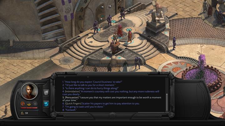 Convince the Clerk to give you the pardon letter. - Stay of Execution - side quest walkthrough | Circus Minor - Sagus Cliffs: Circus Minor - Torment: Tides of Numenera Game Guide