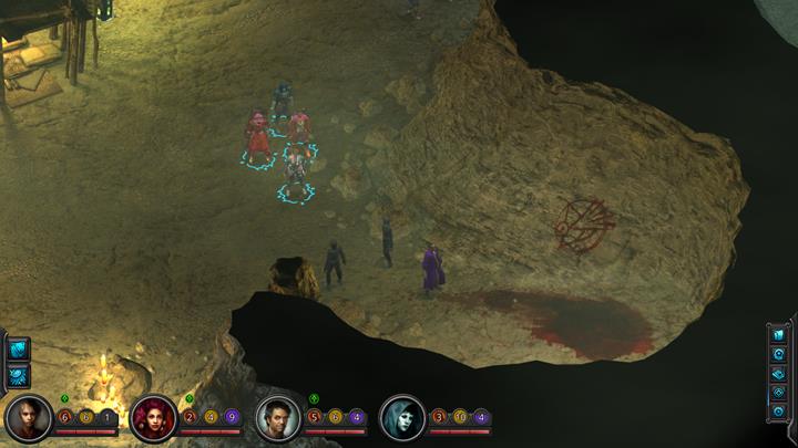 The starting location of the Circles in Red quest. - Circles in Red - side quest walkthrough | Underbelly - Sagus Cliffs: Underbelly - Torment: Tides of Numenera Game Guide