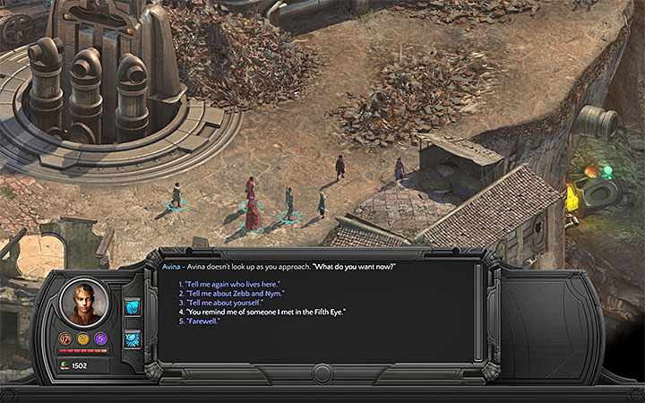 Avina is next to other orphans. - Ashen Imitation - side quest walkthrough | Cliffs Edge - Sagus Cliffs: Cliffs Edge - Torment: Tides of Numenera Game Guide