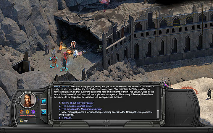You can get the password by talking to Ronos CaiSul - The Caretakers Riddle - side quest walkthrough | Valley of Dead Heroes - Valley of Dead Heroes - Torment: Tides of Numenera Game Guide