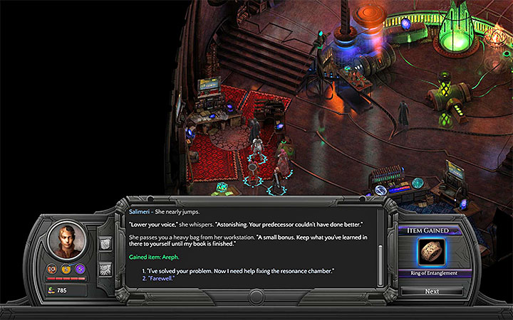 Salimeri from the Order of Truth may give you the Areph half. - How to craft the Shadow Ring in Torment: Tides of Numenera? - Puzzles and additional activities - Torment: Tides of Numenera Game Guide