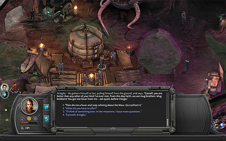 You can convince Artaglio to go face the Maw - How to reach the Trade Post and Ascension in Bloom? - Puzzles and additional activities - Torment: Tides of Numenera Game Guide