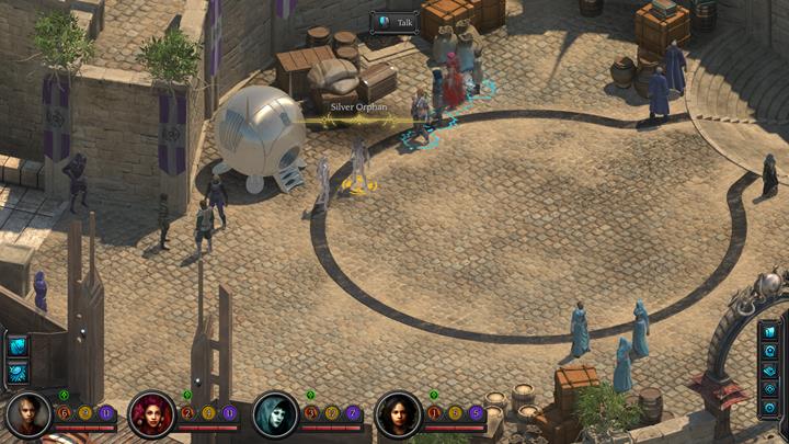 You can talk to the Silver Orphans in the Caravanserai district and acquire valuable artifacts from them. - Meeting the Silver Orphans in Sagus Cliffs - Puzzles and additional activities - Torment: Tides of Numenera Game Guide