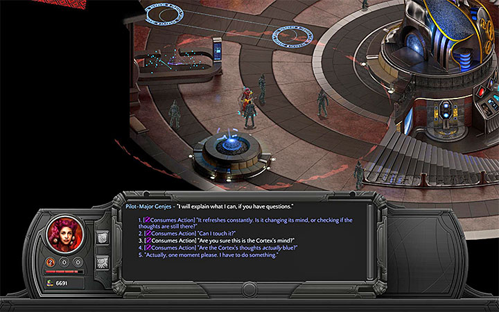 Someone must accompany the Major to prevent him from returning to his post. - Dracogens Price - main quest walkthrough | Memoviras Courtyard - Bloom: Memoviras Courtyard - Torment: Tides of Numenera Game Guide