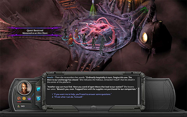 The Lascars are near the passage to Small Nihilesh - Marooned on an Alien Shore - side quest walkthrough | Vast Interior - Bloom: Vast Interior - Torment: Tides of Numenera Game Guide