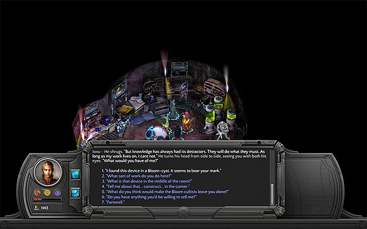 Ioxu can offer some answers, but its not mandatory to meet him. - Where to obtain the scalpel for opening Maws in Bloom? - Puzzles and additional activities - Torment: Tides of Numenera Game Guide