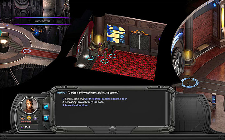 Breaking through the door will begin the fighting - Covetous Hearts - side quest walkthrough | Lost Anchorage - Bloom: Small Nihilesh - Torment: Tides of Numenera Game Guide