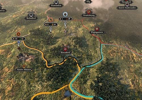 The game helps you distinguish friends from foes by using different colors on the main map - A handful of tips for a start in Total War Saga Thrones of Britannia - Starting tips - Total War Saga: Thrones of Britannia Game Guide