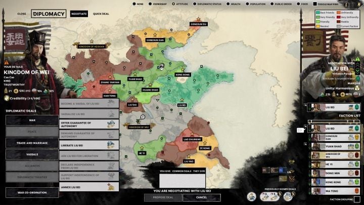 Your vassal will arrive with military assistance when needed. - Diplomacy and trade in Total War Three Kingdoms - Gameplay mechanics - Total War Three Kingdoms Guide