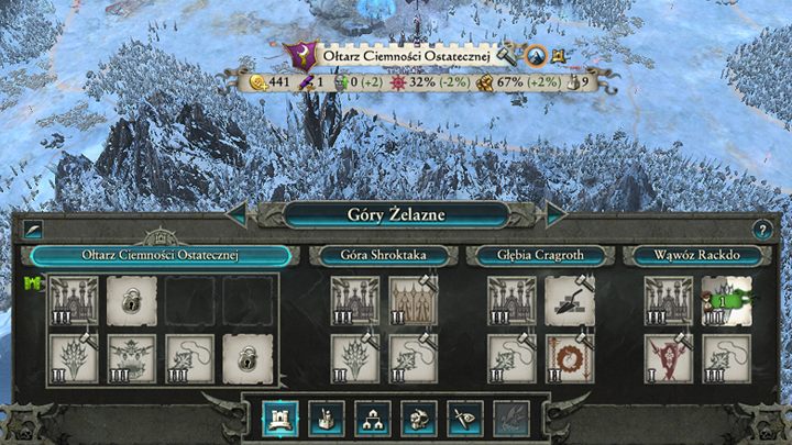 Nearly every province consists of the capital and 1 to 3 smaller settlements. - Settlement development and province climate | Campaign Map Gameplay - Campaign Map Gameplay - Total War: Warhammer II Game Guide